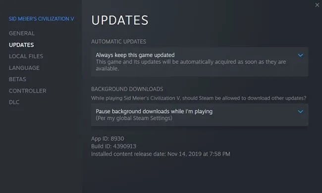 Cách quản lý các quy tắc cập nhật cho từng game.jpg